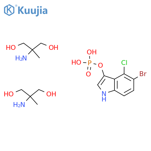 5-BROMO-4-CHLORO-3-INDOXYL PHOSPHATE, BIS(2-AMINO-2-METHYL-1,3-PROPANEDIOL) SALT structure