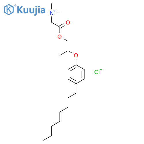 Ethanaminium, N,N,N-trimethyl-2-[methyl-2-(4-octylphenoxy)ethoxy]-2-oxo-, chloride structure
