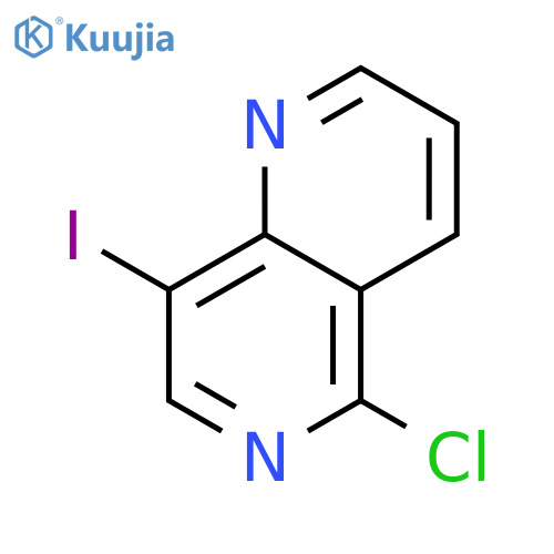 5-Chloro-8-iodo-1,6-naphthyridine structure