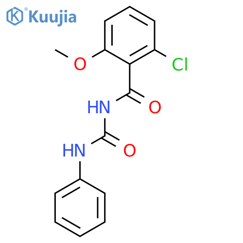 Benzamide, 2-chloro-6-methoxy-N-[(phenylamino)carbonyl]- structure