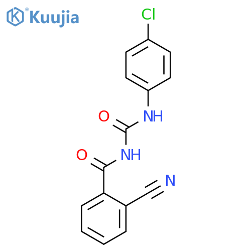 Benzamide, N-[[(4-chlorophenyl)amino]carbonyl]-2-cyano- structure
