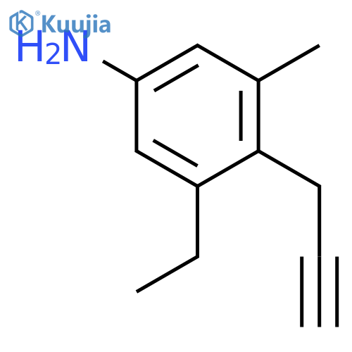 Benzenamine, 3-ethyl-5-methyl-4-(2-propynyl)- structure