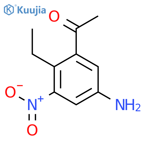 Ethanone, 1-(5-amino-2-ethyl-3-nitrophenyl)- structure