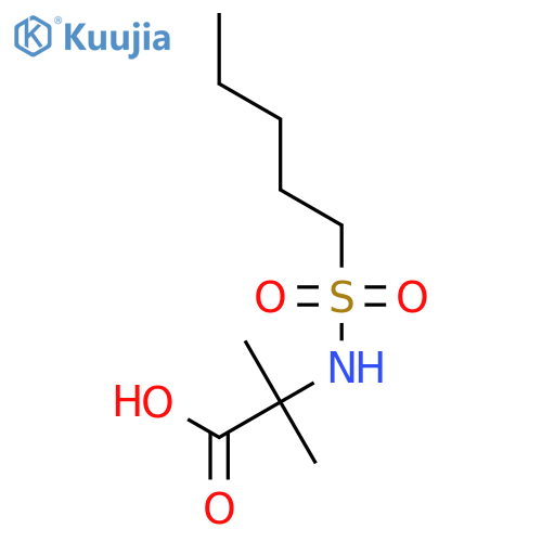 Alanine, 2-methyl-N-(pentylsulfonyl)- structure