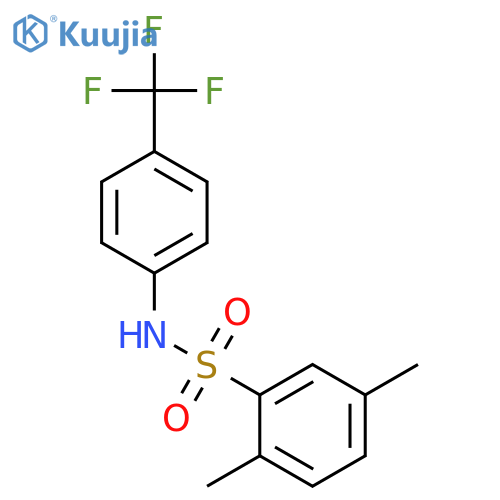 Benzenesulfonamide, 2,5-dimethyl-N-[4-(trifluoromethyl)phenyl]- structure
