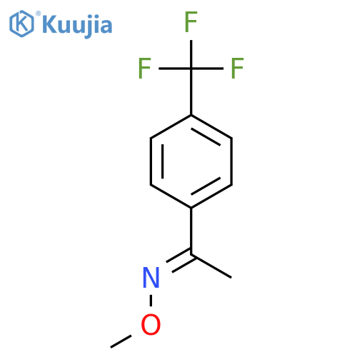 1-(4-(trifluoromethyl)phenyl)ethanone O-methyl oxime structure