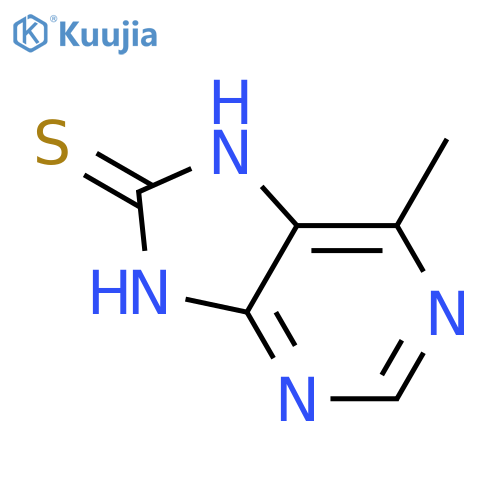 8H-Purine-8-thione,7,9-dihydro-6-methyl- structure