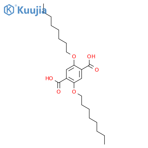 1,4-Benzenedicarboxylic acid, 2,5-bis(octyloxy)- structure