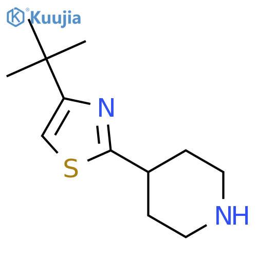 4-(4-tert-Butyl-1,3-thiazol-2-yl)piperidine structure