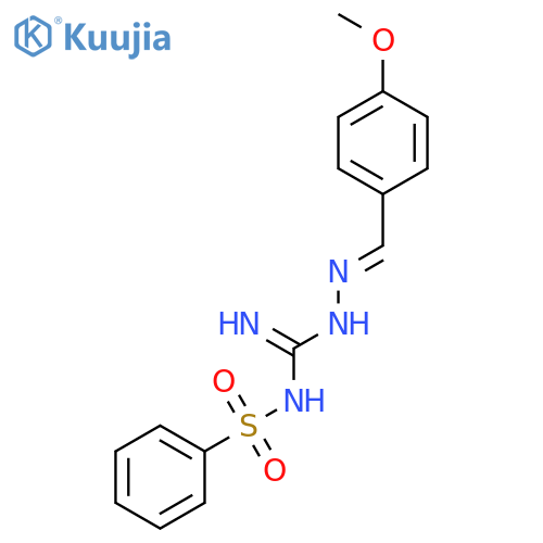 Hydrazinecarboximidamide, 2-[(4-methoxyphenyl)methylene]-N-(phenylsulfonyl)- structure