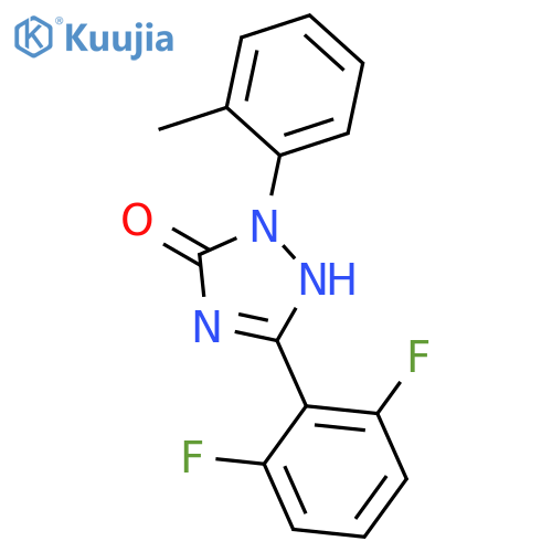 3H-1,2,4-Triazol-3-one, 5-(2,6-difluorophenyl)-1,2-dihydro-2-(2-methylphenyl)- structure