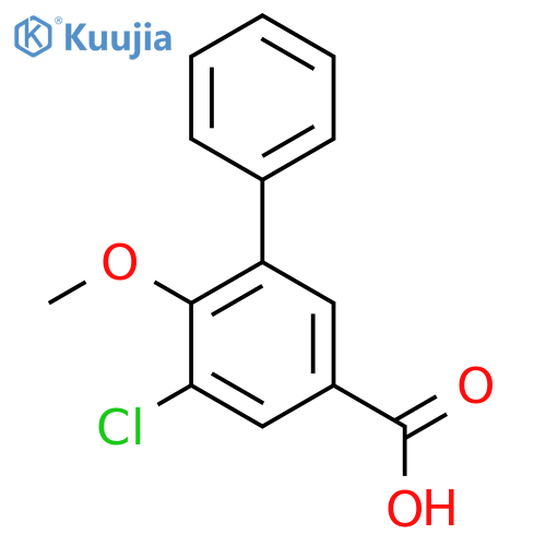 5-Chloro-6-methoxy-[1,1'-biphenyl]-3-carboxylic acid structure