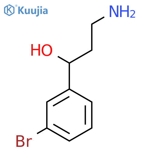 3-Amino-1-(3-bromophenyl)propan-1-ol structure