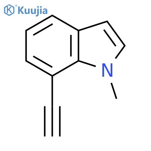7-ethynyl-1-methyl-1H-indole structure
