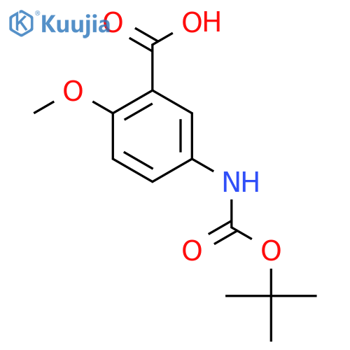 Boc-5-amino-2-methoxybenzoic acid structure