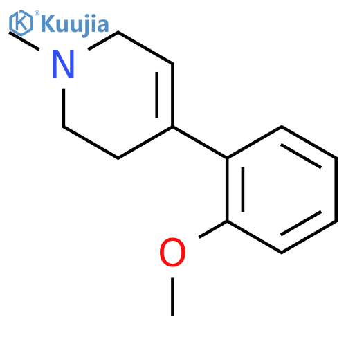 Pyridine,1,2,3,6-tetrahydro-4-(2-methoxyphenyl)-1-methyl- structure