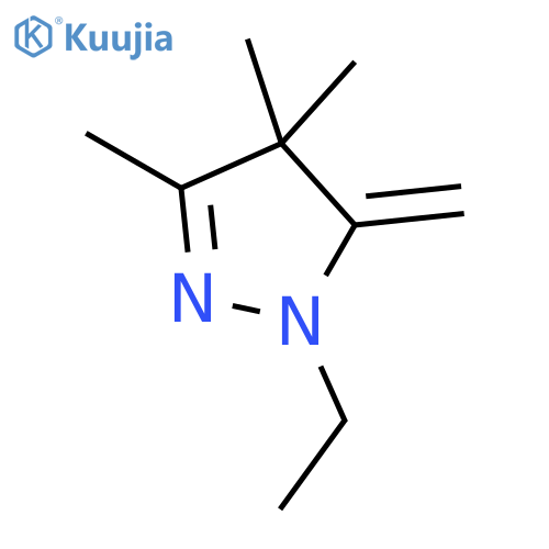 1H-Pyrazole,1-ethyl-4,5-dihydro-3,4,4-trimethyl-5-methylene- structure