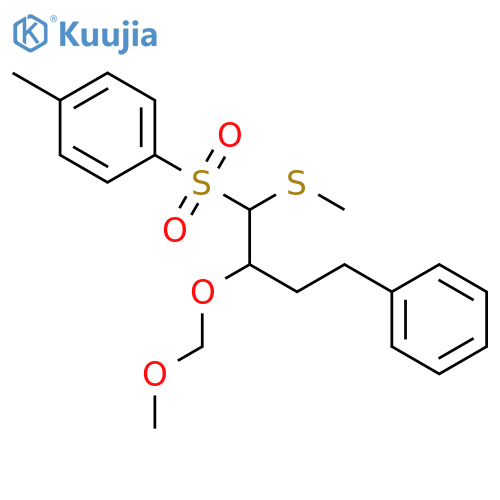 Benzene, 1-[[2-(methoxymethoxy)-1-(methylthio)-4-phenylbutyl]sulfonyl]-4-methyl- structure