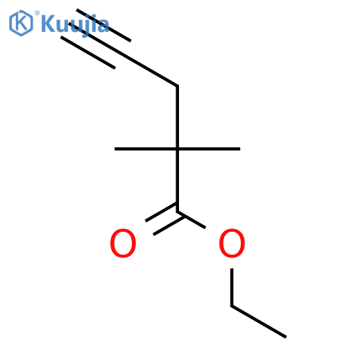 ethyl 2,2-dimethylpent-4-ynoate structure