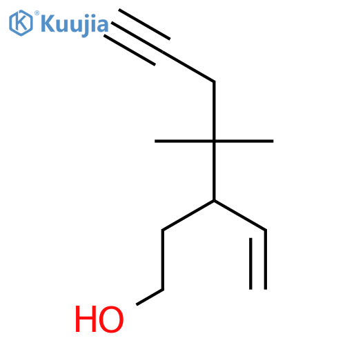6-Heptyn-1-ol, 3-ethenyl-4,4-dimethyl-, (±)- structure