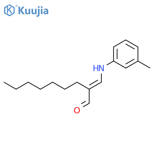 Nonanal, 2-[[(3-methylphenyl)amino]methylene]- structure