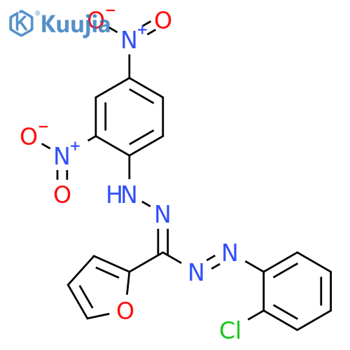Diazene, (chlorophenyl)[[(2,4-dinitrophenyl)hydrazono]-2-furanylmethyl]- structure