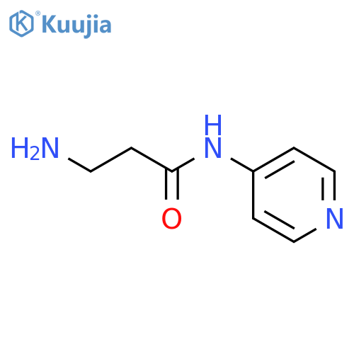 3-amino-N-(pyridin-4-yl)propanamide structure