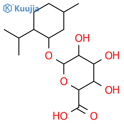 b-D-Glucopyranosiduronic acid,5-methyl-2-(1-methylethyl)cyclohexyl structure