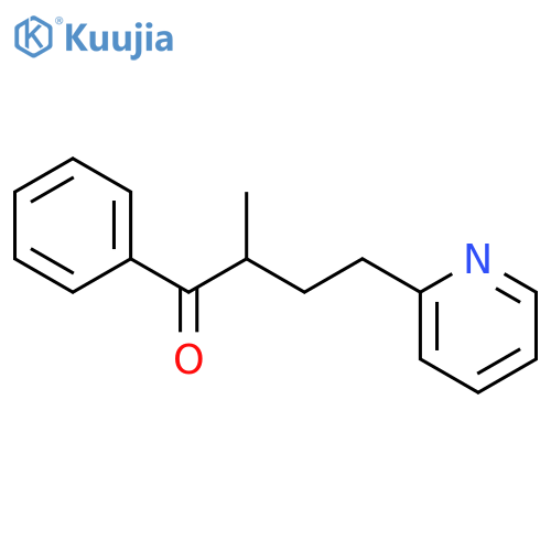 1-BUTANONE, 2-METHYL-1-PHENYL-4-(2-PYRIDINYL)- structure