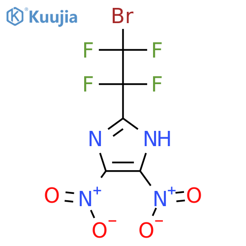1H-Imidazole, 2-(2-bromo-1,1,2,2-tetrafluoroethyl)-4,5-dinitro- structure