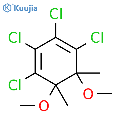 1,3-Cyclohexadiene, 1,2,3,4-tetrachloro-5,6-dimethoxy-5,6-dimethyl- structure