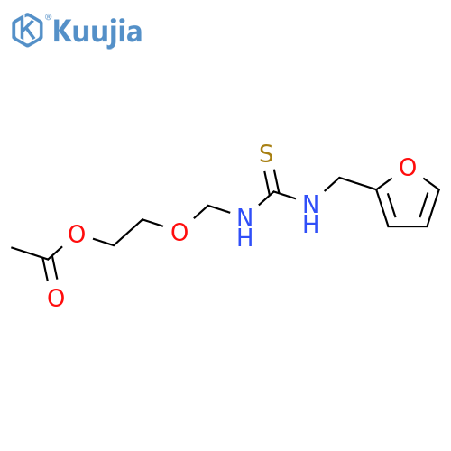 Thiourea, N-[[2-(acetyloxy)ethoxy]methyl]-N'-(2-furanylmethyl)- structure