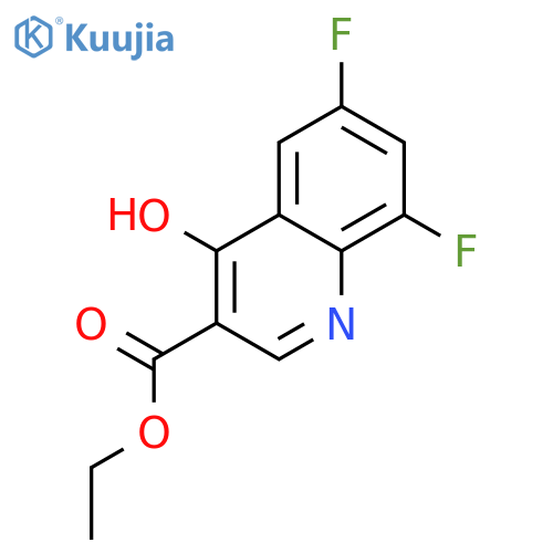 Ethyl 6,8-difluoro-4-hydroxyquinoline-3-carboxylate structure