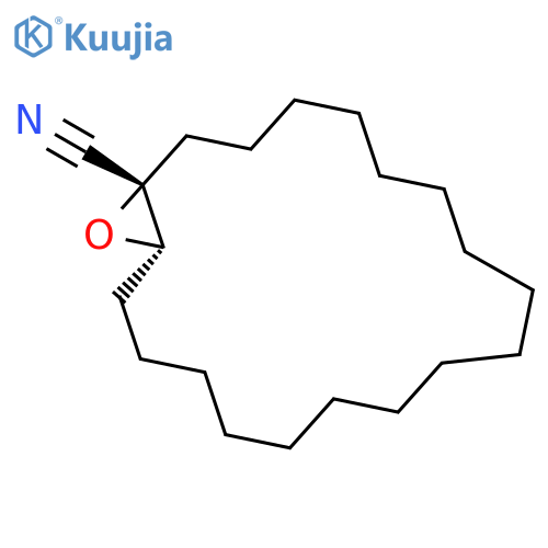 20-Oxabicyclo[17.1.0]eicosane-1-carbonitrile, (1R*,19S*)- structure