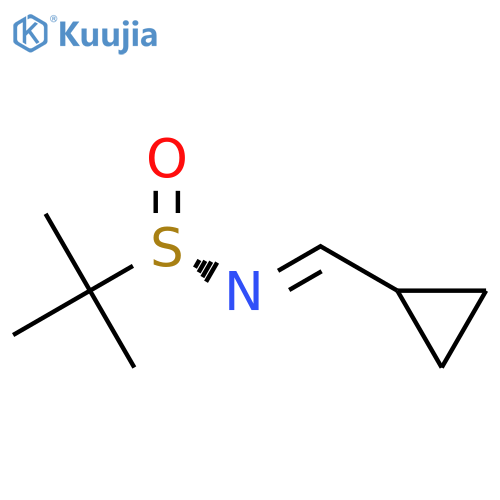 (S)-N-(Cyclopropylmethylene)-2-methylpropane-2-sulfinamide structure