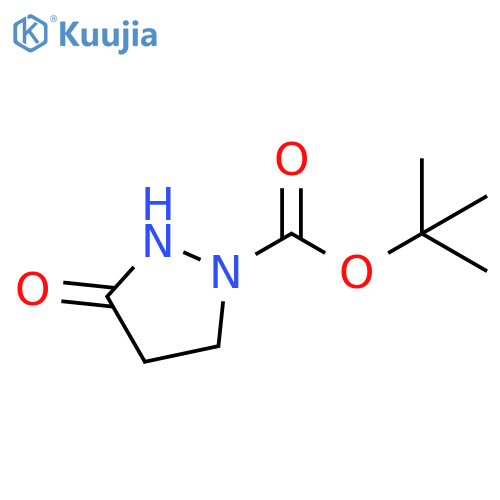 3-oxo-pyrazolidine-1-carboxylic acid tert-butyl ester structure