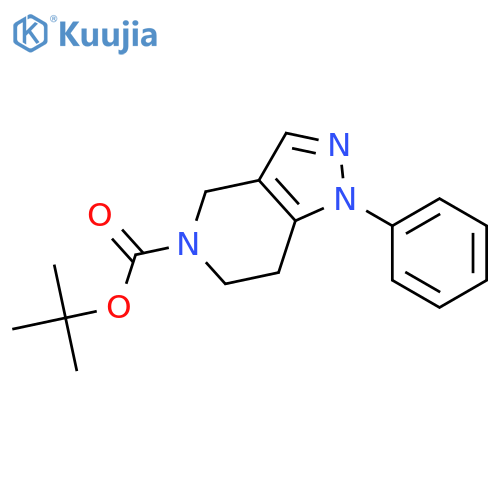 5-Boc-1-phenyl-1,4,6,7-tetrahydropyrazolo4,3-cpyridine structure