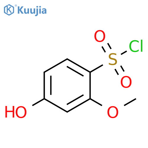4-Hydroxy-2-methoxybenzenesulfonylchloride structure