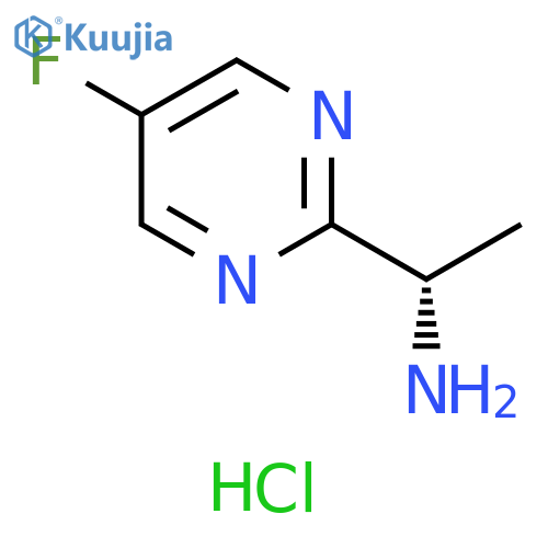 2-Pyrimidinemethanamine, 5-fluoro-α-methyl-, hydrochloride (1:), (αS)- structure