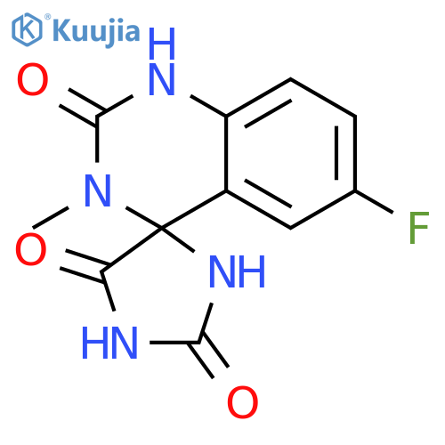 Spiro[imidazolidine-4,4'(1'H)-quinazoline]-2,2',5(3'H)-trione, 6'-fluoro-3'-methyl- structure