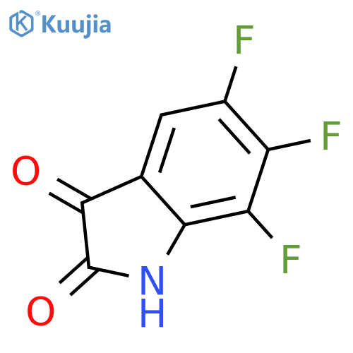 5,6,7-Trifluoroindoline-2,3-dione structure