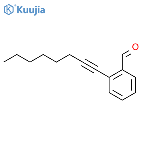 Benzaldehyde,2-(1-octyn-1-yl)- structure