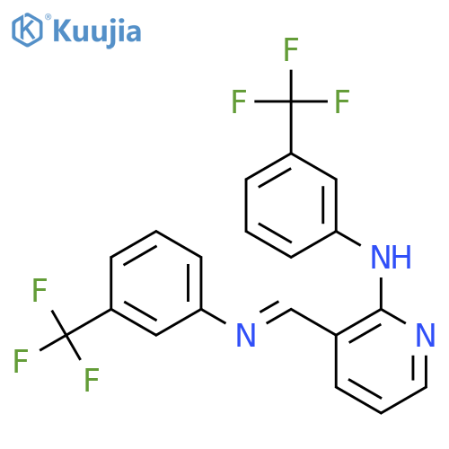 2-Pyridinamine, N-[3-(trifluoromethyl)phenyl]-3-[[[3-(trifluoromethyl)phenyl]imino]methyl]- structure