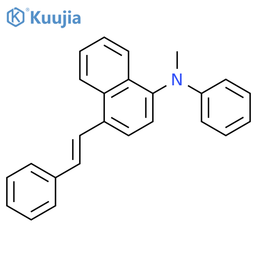 1-Naphthalenamine, N-methyl-N-phenyl-4-(2-phenylethenyl)- structure