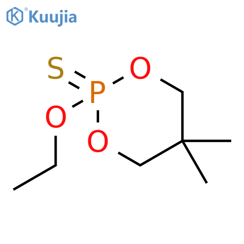 1,3,2-Dioxaphosphorinane, 2-ethoxy-5,5-dimethyl-, 2-sulfide structure