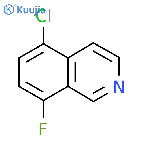 Isoquinoline, 5-chloro-8-fluoro- structure