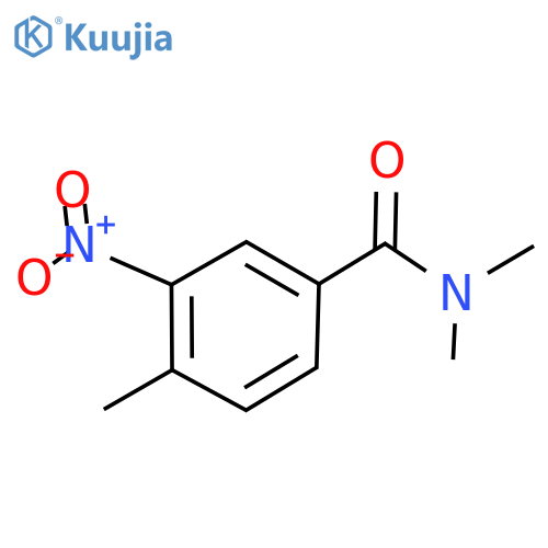 N,N,4-trimethyl-3-nitrobenzamide structure