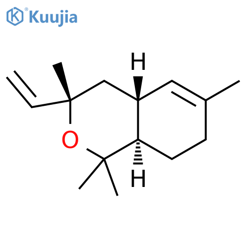 1H-2-Benzopyran, 3-ethenyl-3,4,4a,7,8,8a-hexahydro-1,1,3,6-tetramethyl-, (3S,4aR,8aR)- structure