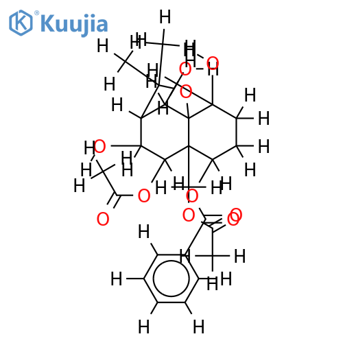 1-Benzoyl,9,14-di-Ac-(1alpha,4beta,6beta,8beta,9alpha)-1,4,6,8,9,14-Hexahydroxydihydro-beta-agarofuran structure