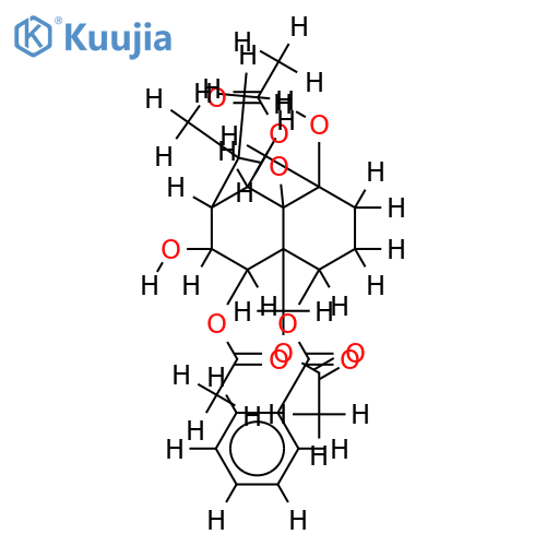 1-Benzoyl,6,9,14-tri-Ac-(1alpha,4beta,6beta,8beta,9alpha)-1,4,6,8,9,14-Hexahydroxydihydro-beta-agarofuran structure